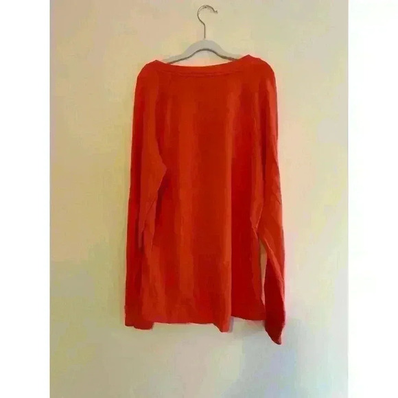 Loft Lou & Grey Signaturesoft Sweatshirt Coral/Orange Size Small - Picture 2 of 5